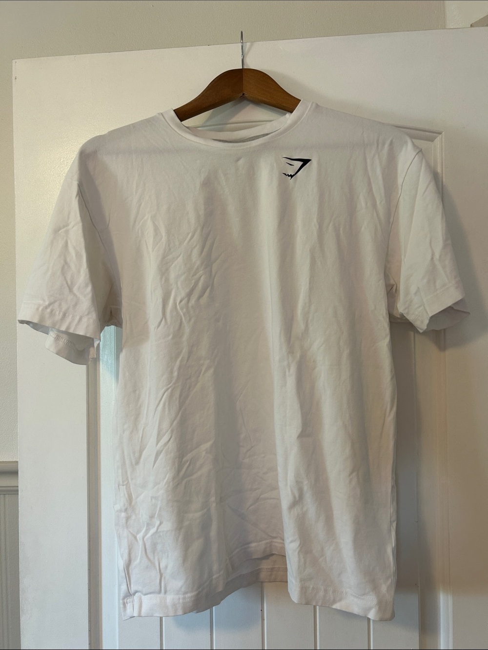 Gymshark Men’s White Short Sleeve Crew T-Shirt with Small Logo